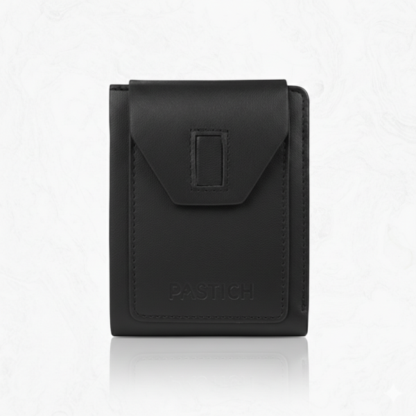 Pastich Bi-Fold Wallet | - Black